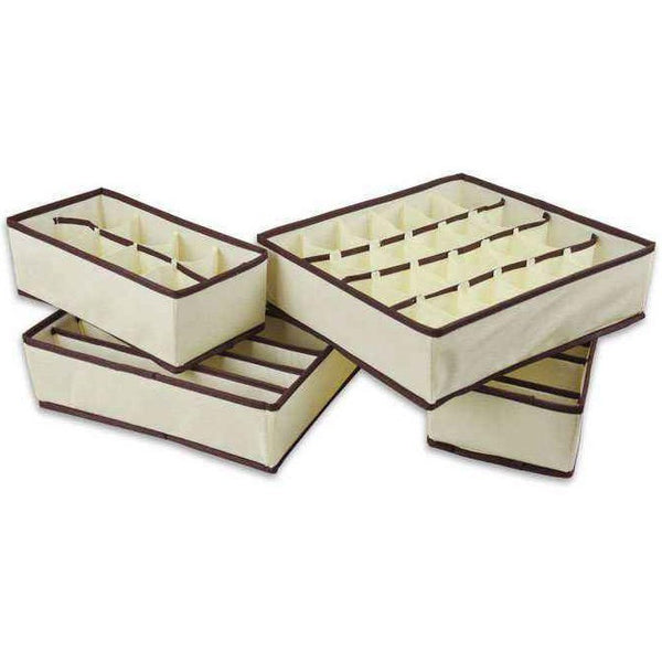 Nonwoven Beige Storage Box