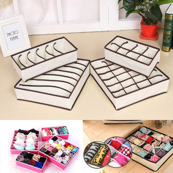 Nonwoven Beige Storage Box