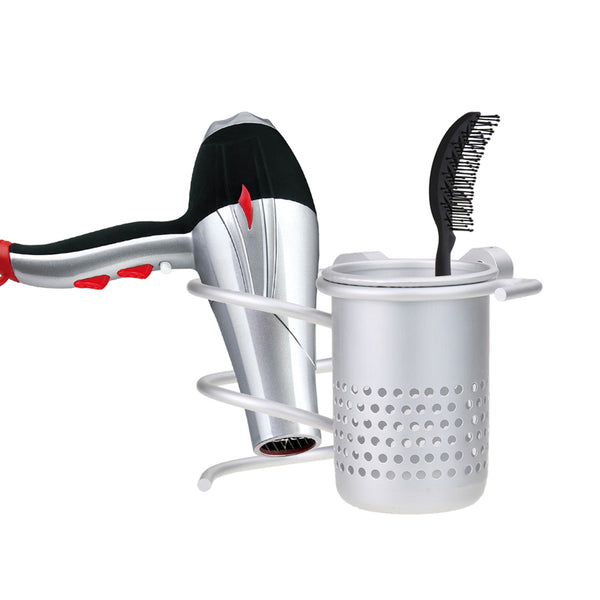 Aluminum Wall Mounted Hair Dryer Storage