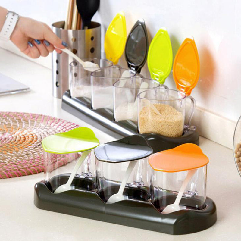 Transparent Plastic Kitchen Storage