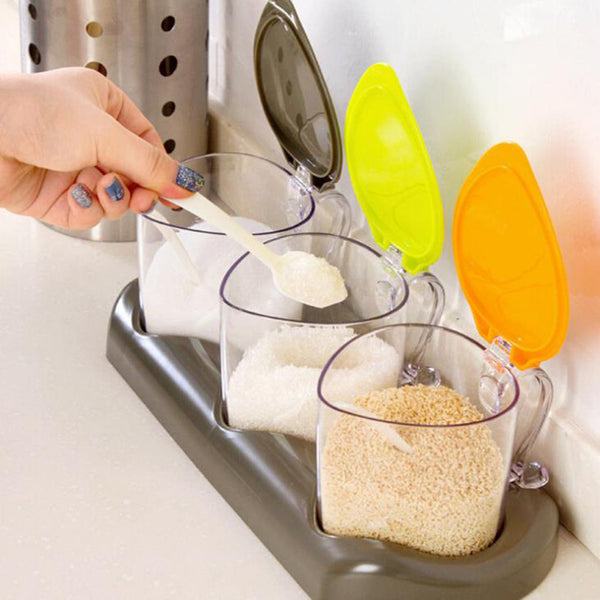 Transparent Plastic Kitchen Storage