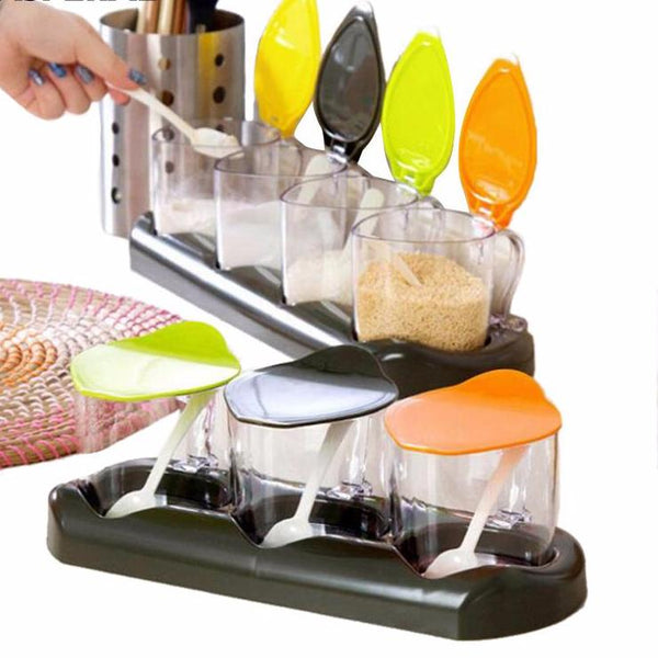 Transparent Plastic Kitchen Storage