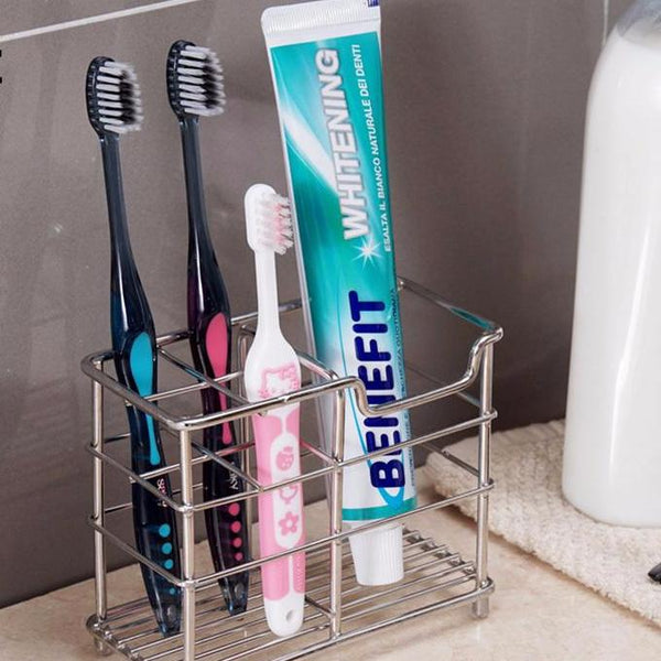 Stainless Steel Toothbrush Storage