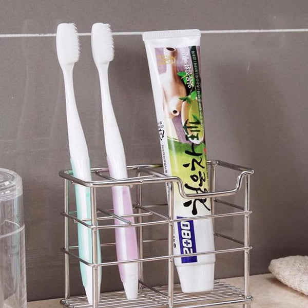 Stainless Steel Toothbrush Storage