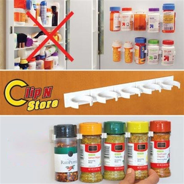 Kitchen Clip Spice Gripper Shelves