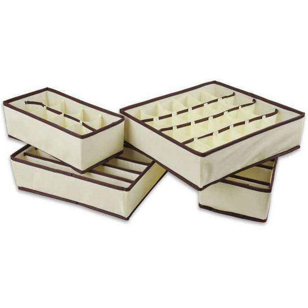 Nonwoven Beige Storage Box